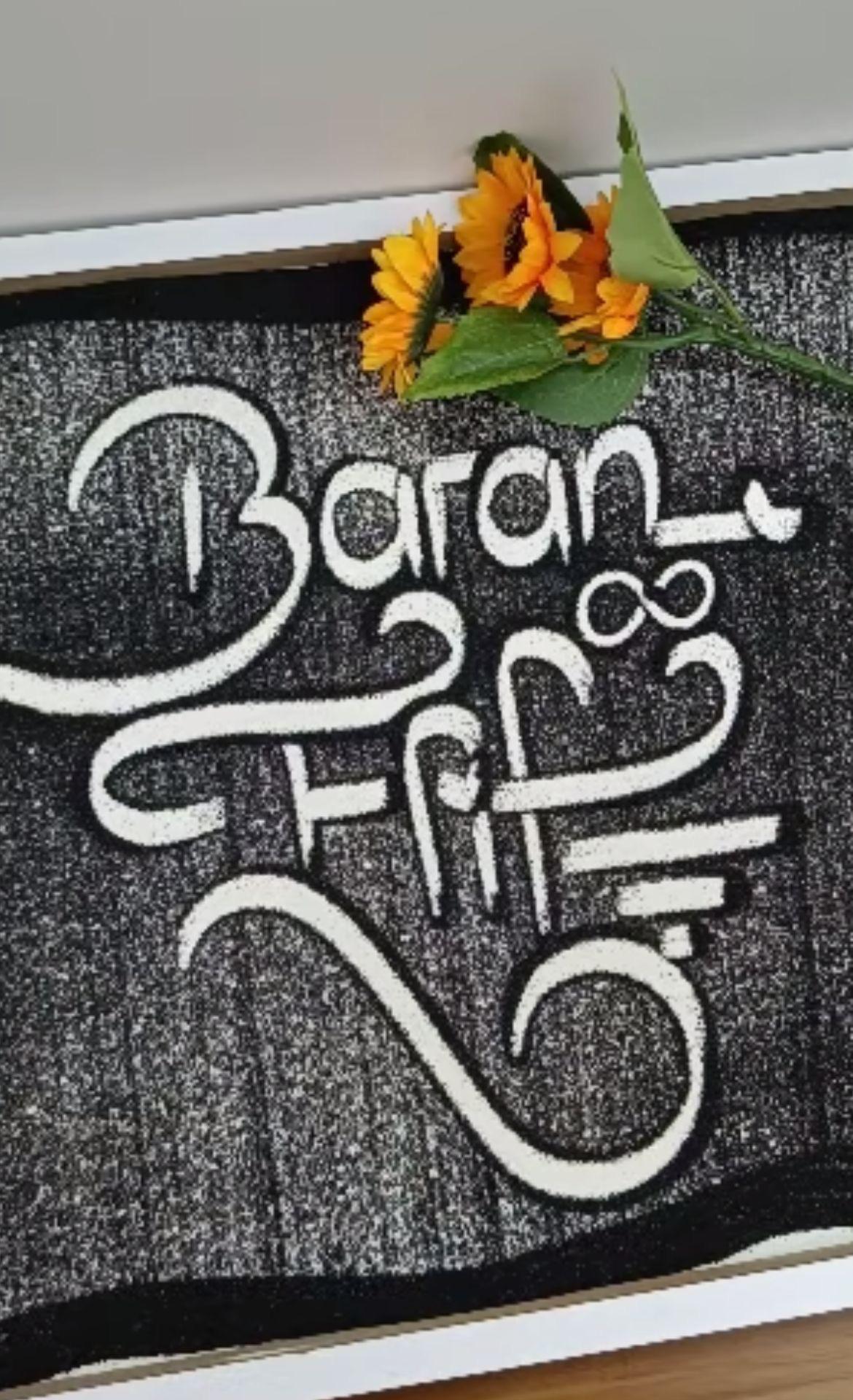 Baran ve Elif isimleri, sonsuzluk işareti