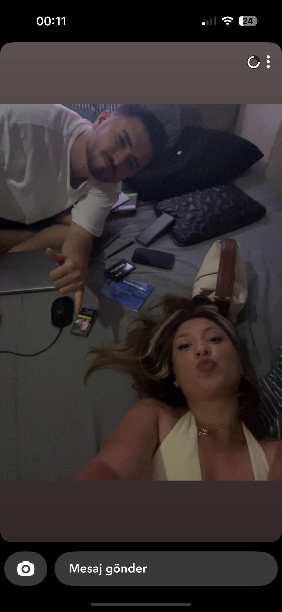 Evde selfie